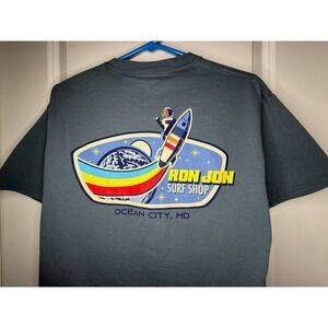 Ron Jon Surf Shop Astronaut Rocket Ship Space Graphic T-Shirt Sz Mens Large NWOT